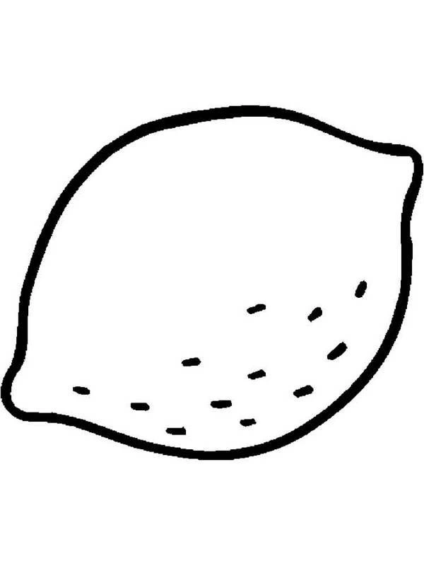 Lemon coloring book with dashes